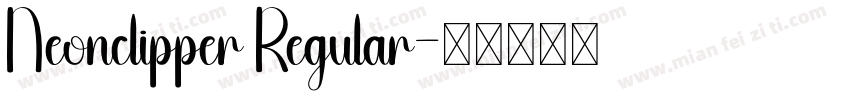 Neonclipper Regular字体转换